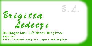 brigitta ledeczi business card